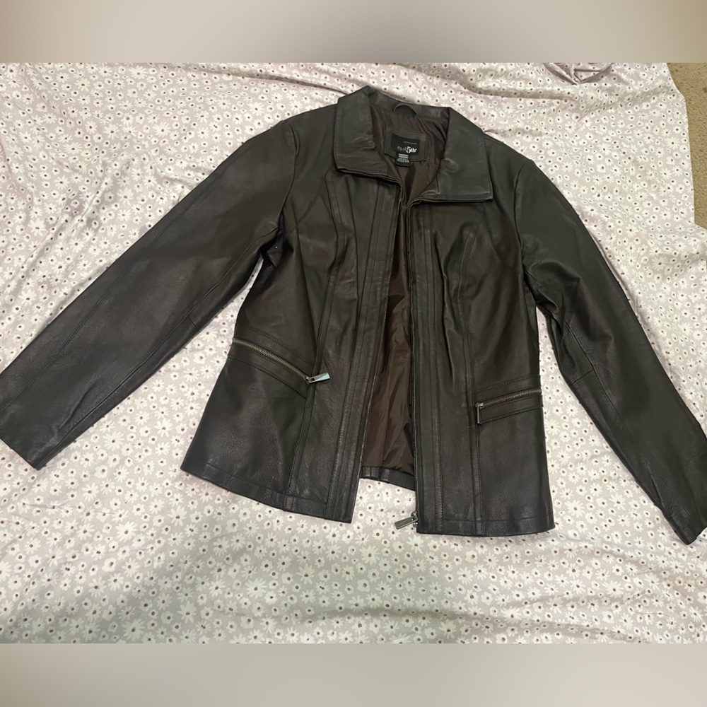 East 5th Dark Brown Leather Jacket